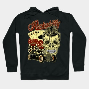 Rockabilly Gambling Skull Hoodie